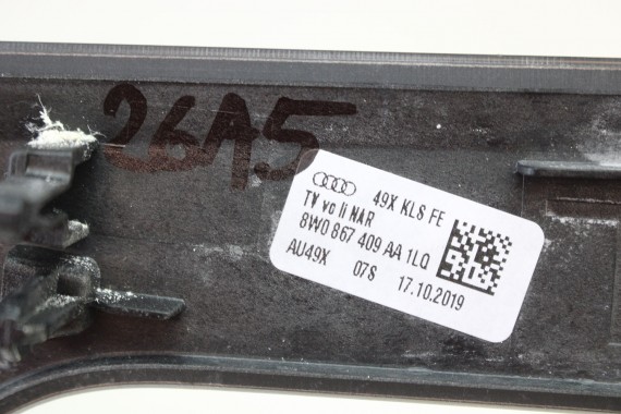 AUDI A4 A5 LISTWY OZDOBNE DRZWI DEKOR 8W0867409AA 8W0867410B 8W0867410AA 8W0867419H 8W0867420H F5 b9 8W0 867 409 PIANO 1LQ czarn
