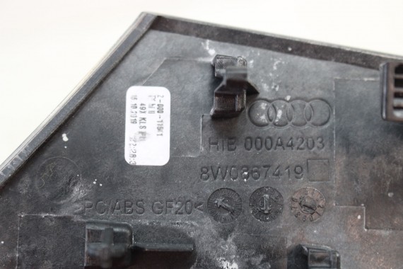 AUDI A4 A5 LISTWY OZDOBNE DRZWI DEKOR 8W0867409AA 8W0867410B 8W0867410AA 8W0867419H 8W0867420H F5 b9 8W0 867 409 PIANO 1LQ czarn