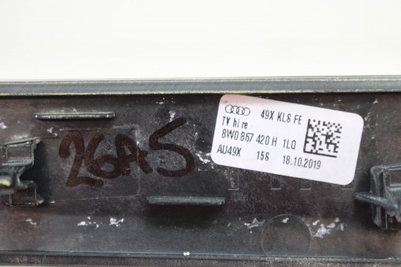 AUDI A4 A5 LISTWY OZDOBNE DRZWI DEKOR 8W0867409AA 8W0867410B 8W0867410AA 8W0867419H 8W0867420H F5 b9 8W0 867 409 PIANO 1LQ czarn