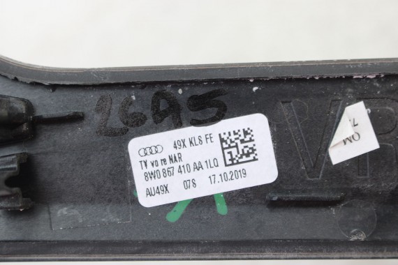 AUDI A4 A5 LISTWY OZDOBNE DRZWI DEKOR 8W0867409AA 8W0867410B 8W0867410AA 8W0867419H 8W0867420H F5 b9 8W0 867 409 PIANO 1LQ czarn