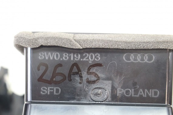 AUDI A4 A5 WYKOŃCZENIE TUNELU ŚRODKOWEGO 8W0864376 8W0 864 376 6PS czarny (soul) 8W B9 f5 8W0819203 wlot WLOTY 8W0819203B S4 S5