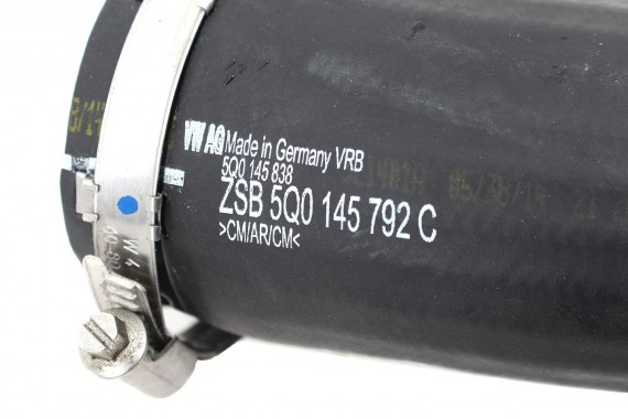 VW AUDI RURA INTERCOOLERA 5Q0145792C INTERKULERA WĄŻ CIŚNIENIOWY RURY POWIETRZA 5Q0 145 792 C