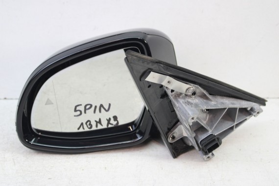 BMW X3 G08 G01 IX3 LUSTERKO lewe drzwi lewa zewnętrzne pinów kabli 5 pin 416 Carbon-schwarz Czarny ASYSTENT side foto