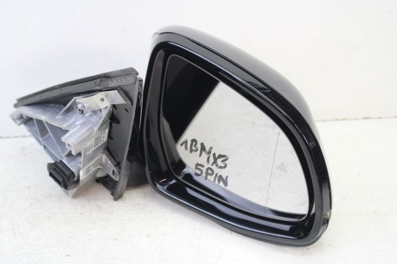 BMW X3 G08 G01 IX3 LUSTERKO prawe drzwi lewa zewnętrzne pinów kabli 5 pin 416 Carbon-schwarz Czarny ASYSTENT side