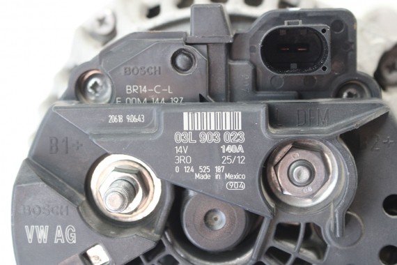 VW AUDI SKODA SEAT ALTERNATOR 03L903023 03L 903 023 03L903023X 03L903024 14V 140A 140A BOSCH 124525187 0124525187 03L903023A