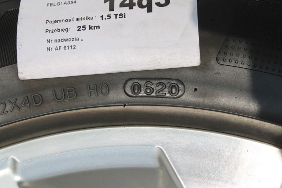 AUDI Q3 II FELGI 18 cali 83A601025J OPONY LATO KOŁA felga 83A 601 025 j 7J*18H2 ET43 opona LATO HANKOOK 235/55/18 100v ventus s1