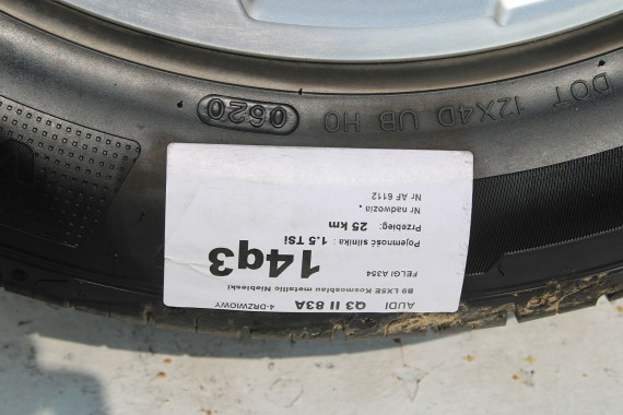 AUDI Q3 II FELGI 18 cali 83A601025J OPONY LATO KOŁA felga 83A 601 025 j 7J*18H2 ET43 opona LATO HANKOOK 235/55/18 100v ventus s1