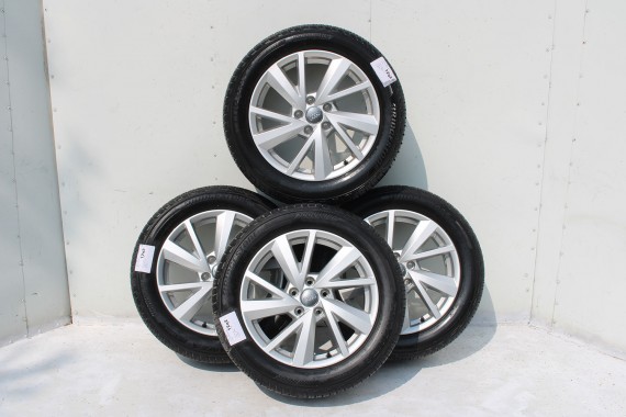 AUDI Q2 FELGI 17 OPONY LETNIE KOŁA 81A601025C felga 7J*17H2 ET45  opona LATO Bridgestone Turanza T001 215/55/17 94V 81A cali