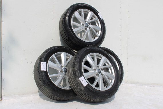 AUDI Q2 FELGI 17 OPONY LETNIE KOŁA 81A601025C felga 7J*17H2 ET45  opona LATO Bridgestone Turanza T001 215/55/17 94V 81A cali