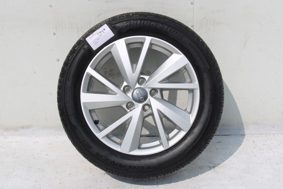 AUDI Q2 FELGI 17 OPONY LETNIE KOŁA 81A601025C felga 7J*17H2 ET45  opona LATO Bridgestone Turanza T001 215/55/17 94V 81A cali