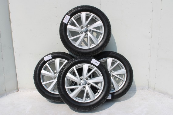 AUDI Q2 FELGI 17 OPONY LETNIE KOŁA 81A601025C felga 7J*17H2 ET45  opona LATO Bridgestone Turanza T001 215/55/17 94V 81A cali