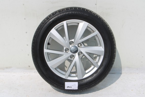 AUDI Q2 FELGI 17 OPONY LETNIE KOŁA 81A601025C felga 7J*17H2 ET45  opona LATO Bridgestone Turanza T001 215/55/17 94V 81A cali