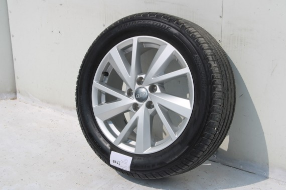 AUDI Q2 FELGI 17 OPONY LETNIE KOŁA 81A601025C felga 7J*17H2 ET45  opona LATO Bridgestone Turanza T001 215/55/17 94V 81A cali