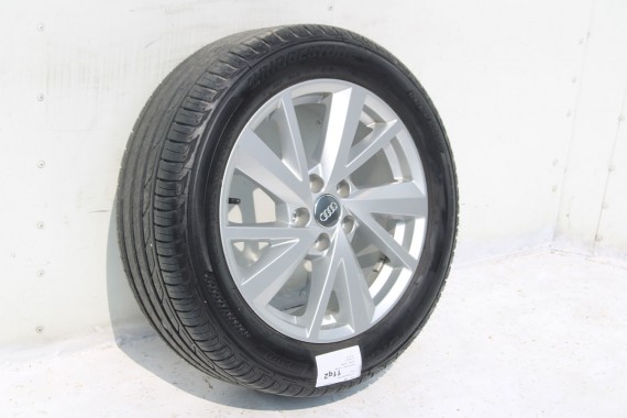 AUDI Q2 FELGI 17 OPONY LETNIE KOŁA 81A601025C felga 7J*17H2 ET45  opona LATO Bridgestone Turanza T001 215/55/17 94V 81A cali