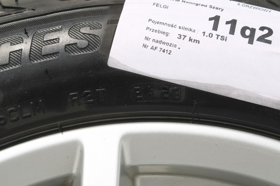 AUDI Q2 FELGI 17 OPONY LETNIE KOŁA 81A601025C felga 7J*17H2 ET45  opona LATO Bridgestone Turanza T001 215/55/17 94V 81A cali