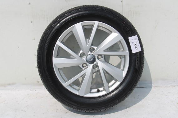 AUDI Q2 FELGI 17 OPONY LETNIE KOŁA 81A601025C felga 7J*17H2 ET45  opona LATO Bridgestone Turanza T001 215/55/17 94V 81A cali
