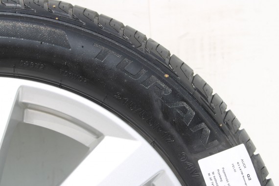 AUDI Q2 FELGI 17 OPONY LETNIE KOŁA 81A601025C felga 7J*17H2 ET45  opona LATO Bridgestone Turanza T001 215/55/17 94V 81A cali