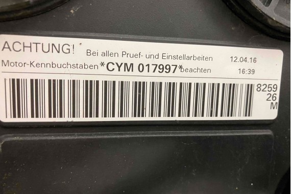 AUDI A4 8W SKRZYNIA BIEGÓW QBK 7-stopniowa biegowa SILNIK 2.0 TFSi CYM benzyna przebieg 56 km B9 CYMC 40 TFSI 185 KM 252 KW