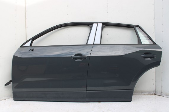 AUDI Q2 DRZWI LEWE PRZÓD + TYŁ STRONA LEWA przednie + tylne 2 sztuki Kolor: G3G3 LX7M Nanograu Szary  81A 81A831051 81A833051