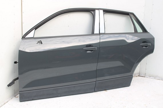 AUDI Q2 DRZWI LEWE PRZÓD + TYŁ STRONA LEWA przednie + tylne 2 sztuki Kolor: G3G3 LX7M Nanograu Szary  81A 81A831051 81A833051