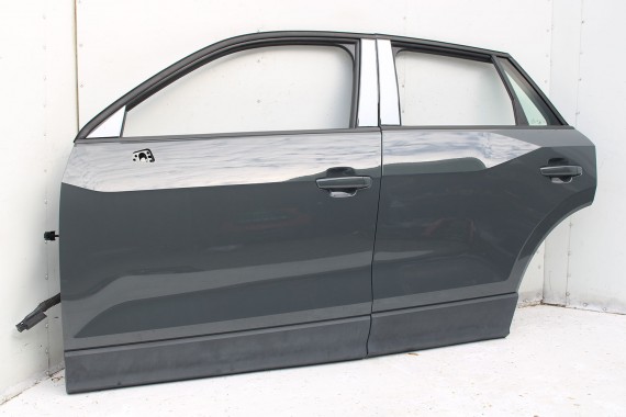 AUDI Q2 DRZWI LEWE PRZÓD + TYŁ STRONA LEWA przednie + tylne 2 sztuki Kolor: G3G3 LX7M Nanograu Szary  81A 81A831051 81A833051