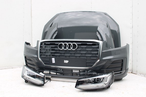 AUDI Q2 PRZÓD maska błotniki zderzak pas przedni lampy wzmocnienie błotnik lampa 81A FULL LED Kolor: G3G3	LX7M 	Nanograu Szary