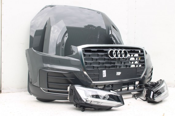 AUDI Q2 PRZÓD maska błotniki zderzak pas przedni lampy wzmocnienie błotnik lampa 81A FULL LED Kolor: G3G3	LX7M 	Nanograu Szary