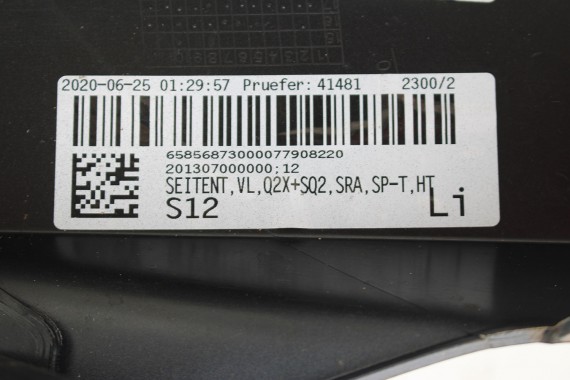 AUDI Q2 PRZÓD maska błotniki zderzak pas przedni lampy wzmocnienie błotnik lampa 81A FULL LED Kolor: G3G3	LX7M 	Nanograu Szary