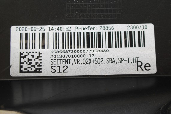 AUDI Q2 PRZÓD maska błotniki zderzak pas przedni lampy wzmocnienie błotnik lampa 81A FULL LED Kolor: G3G3	LX7M 	Nanograu Szary
