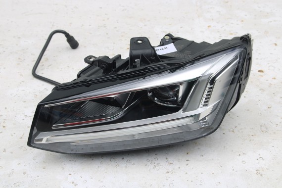 AUDI Q2 PRZÓD maska błotniki zderzak pas przedni lampy wzmocnienie błotnik lampa 81A FULL LED Kolor: G3G3	LX7M 	Nanograu Szary