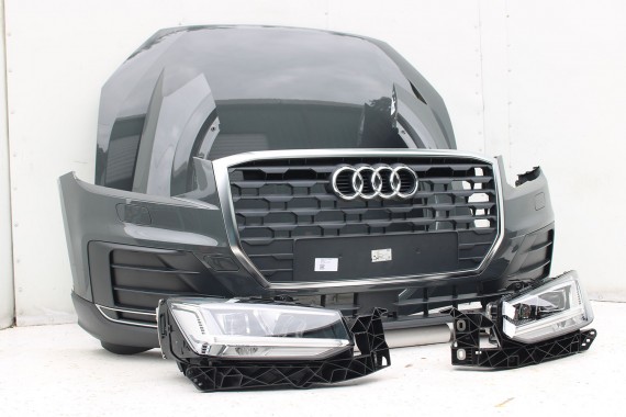 AUDI Q2 PRZÓD maska błotniki zderzak pas przedni lampy wzmocnienie błotnik lampa 81A FULL LED Kolor: G3G3	LX7M 	Nanograu Szary