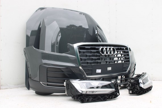 AUDI Q2 PRZÓD maska błotniki zderzak pas przedni lampy wzmocnienie błotnik lampa 81A FULL LED Kolor: G3G3	LX7M 	Nanograu Szary