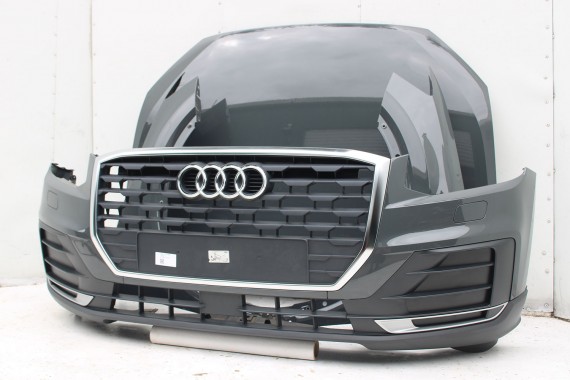 AUDI Q2 PRZÓD maska błotniki zderzak pas przedni lampy wzmocnienie błotnik lampa 81A FULL LED Kolor: G3G3	LX7M 	Nanograu Szary
