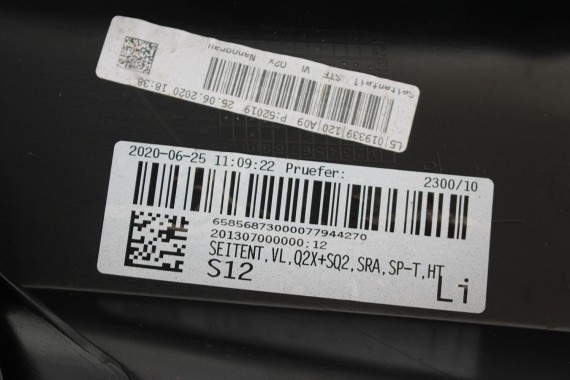 AUDI Q2 PRZÓD maska błotniki zderzak pas przedni lampy wzmocnienie błotnik lampa 81A FULL LED Kolor: G3G3	LX7M 	Nanograu Szary