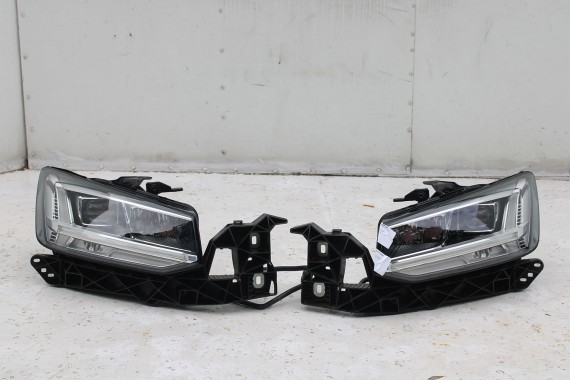 AUDI Q2 PRZÓD maska błotniki zderzak pas przedni lampy wzmocnienie błotnik lampa 81A FULL LED Kolor: G3G3	LX7M 	Nanograu Szary