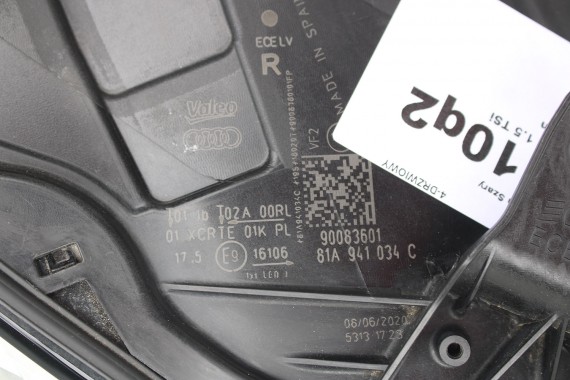 AUDI Q2 PRZÓD maska błotniki zderzak pas przedni lampy wzmocnienie błotnik lampa 81A FULL LED Kolor: G3G3	LX7M 	Nanograu Szary