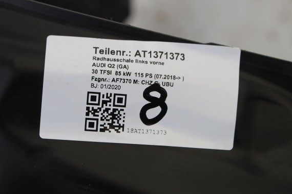 AUDI Q2 NADKOLE PRZEDNIE PRZÓD 81A821171B 81A821172B 81A 821 171  81A 821 172 B 81A 2016- 81A821172 81A821171  lewe prawe