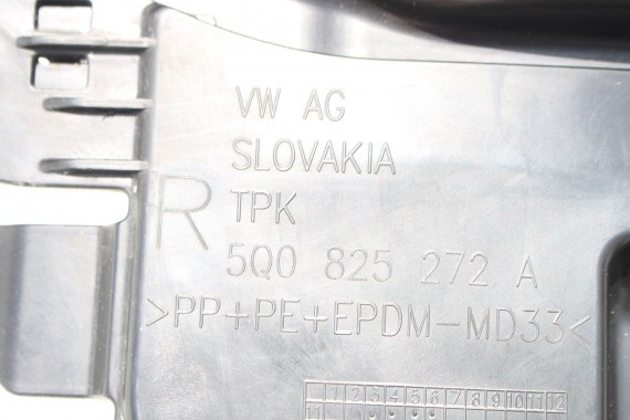AUDI A3 Q2 VW GOLF 7 VII OSŁONA PODŁOGI 5Q0825201AE 5Q0825202L 5Q0825201AF 5Q0825202E 5Q0825201J 5Q0825202J 5Q0825271 5Q0825272A