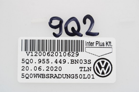 AUDI A3 Q2 ZBIORNIK PŁYNU SPRYSKIWACZY 5Q0955453BE 5Q0 955 453 BE ZBIORNICZEK 81A 2016- SAMOCHODOWY pojemnik 5Q0955449 7M0919376