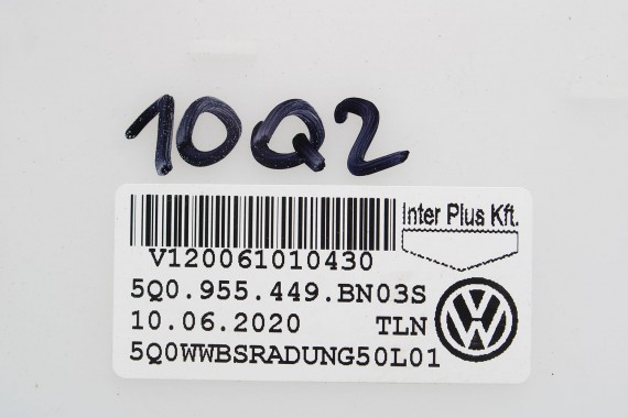 AUDI A3 Q2 ZBIORNIK PŁYNU SPRYSKIWACZY 5Q0955453BE 5Q0 955 453 BE ZBIORNICZEK 81A 2016- SAMOCHODOWY pojemnik 5Q0955449 7M0919376