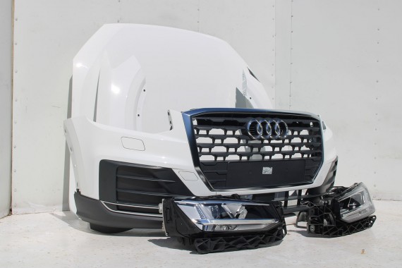 AUDI Q2 PRZÓD maska błotniki zderzak pas przedni lampy wzmocnienie błotnik lampa 81A FULL LED Kolor: T9T9 	LY9C Biel ibisa Biały