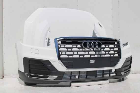 AUDI Q2 PRZÓD maska błotniki zderzak pas przedni lampy wzmocnienie błotnik lampa 81A FULL LED Kolor: T9T9 	LY9C Biel ibisa Biały