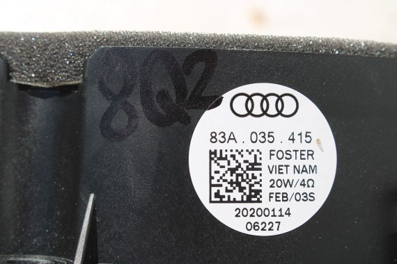 AUDI Q2 Q3 GŁOŚNIKI ZESTAW GŁOŚNIKÓW 83A035399 83A035415 83A035411 83A035398 8V0035382D FL LIFT GŁOŚNIK TUBA A1 A3 83A 035 411