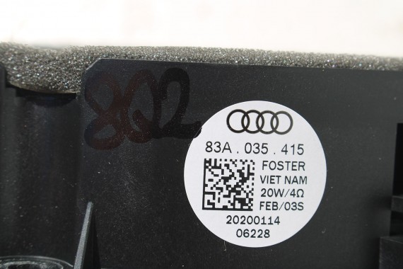 AUDI Q2 Q3 GŁOŚNIKI ZESTAW GŁOŚNIKÓW 83A035399 83A035415 83A035411 83A035398 8V0035382D FL LIFT GŁOŚNIK TUBA A1 A3 83A 035 411