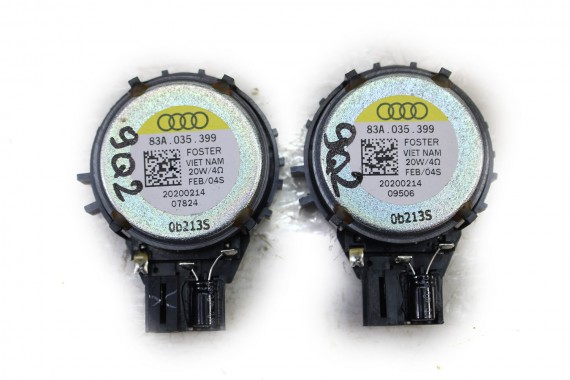 AUDI Q2 Q3 GŁOŚNIKI ZESTAW GŁOŚNIKÓW 83A035399 83A035415 83A035411 83A035398 8V0035382D FL LIFT GŁOŚNIK TUBA A1 A3 83A 035 411