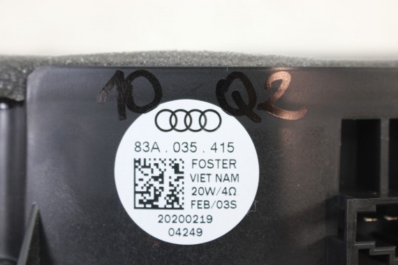 AUDI Q2 Q3 GŁOŚNIKI ZESTAW GŁOŚNIKÓW 83A035399 83A035415 83A035411 83A035398 8V0035382D FL LIFT GŁOŚNIK TUBA A1 A3 83A 035 411