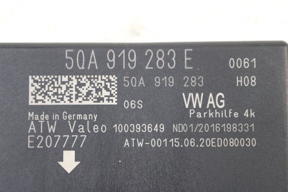 VW AUDI Q2 A3 SEAT SKODA MODUŁ STEROWNIK PDC 5QA919283E parkowania parkhilfe 5QA 919 283 E 81A 4*PDC tył 5QA919283A 5QA919283E