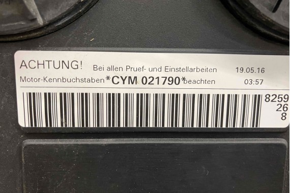 AUDI SILNIK 2.0 TFSi CYM CYMC 252KW 185 Km przebieg 36 km TFSi FSi A4 A5 Q5 Q7 FSi 8W B9 F5 4M 2.0 TFSi CYM CYMC 2.0TFSi CYM CYM