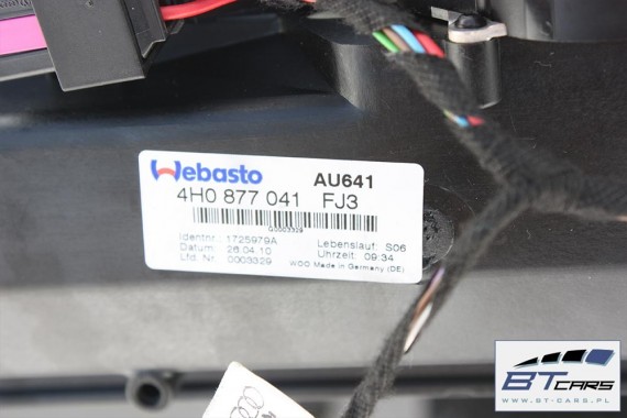 AUDI A8 SZYBERDACH DACH SZKLANY 4H0877041 4H0959591 4H D4 4H0 877 041 4H0877049 4H0877071 szkło 4H0959591 szyber 4H0877041