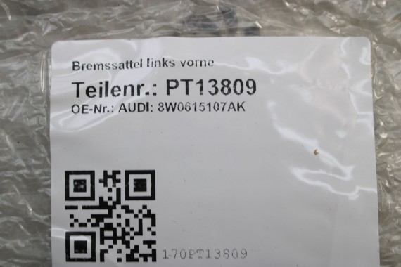 AUDI ZACISK HAMULCA 8W0615107AK 8W0615108AK 4M0698151BK HAMULCOWY Obudowa zacisku hamulcowego przód 8W0615105GC 8W0615106GC